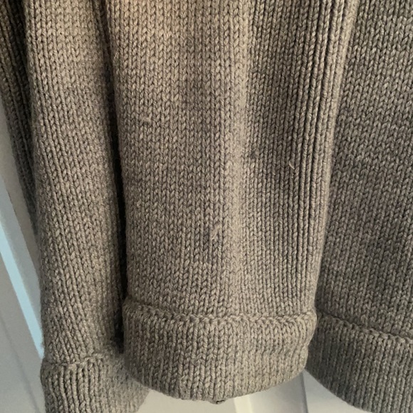 BCBG Wool Sweater asymmetrical zip small - Picture 7 of 9